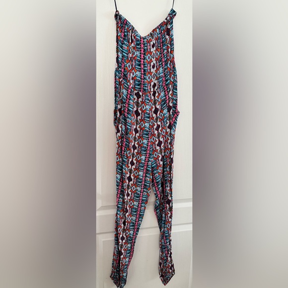 Pink Rose Strapless Jumpsuit - Picture 5 of 6